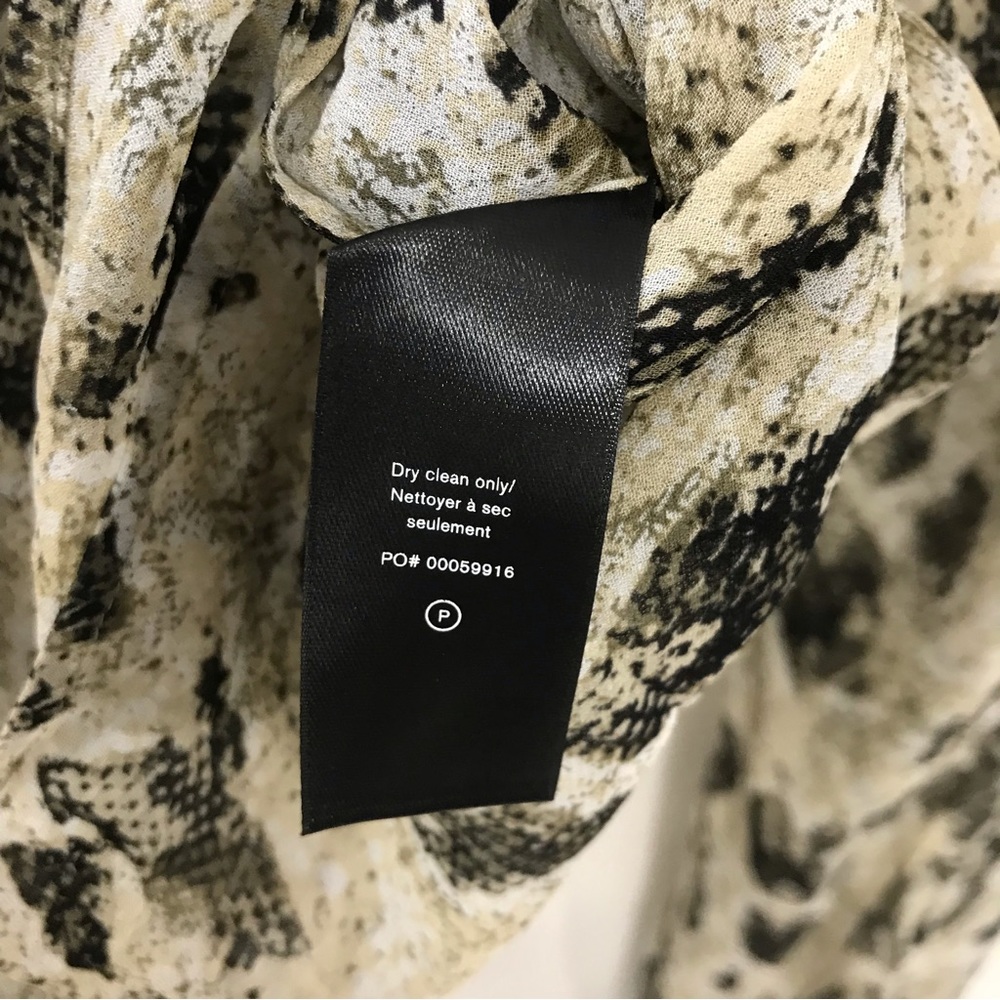 Rag & Bone Light Green Yuni Printed Blouse - Picture 7 of 8